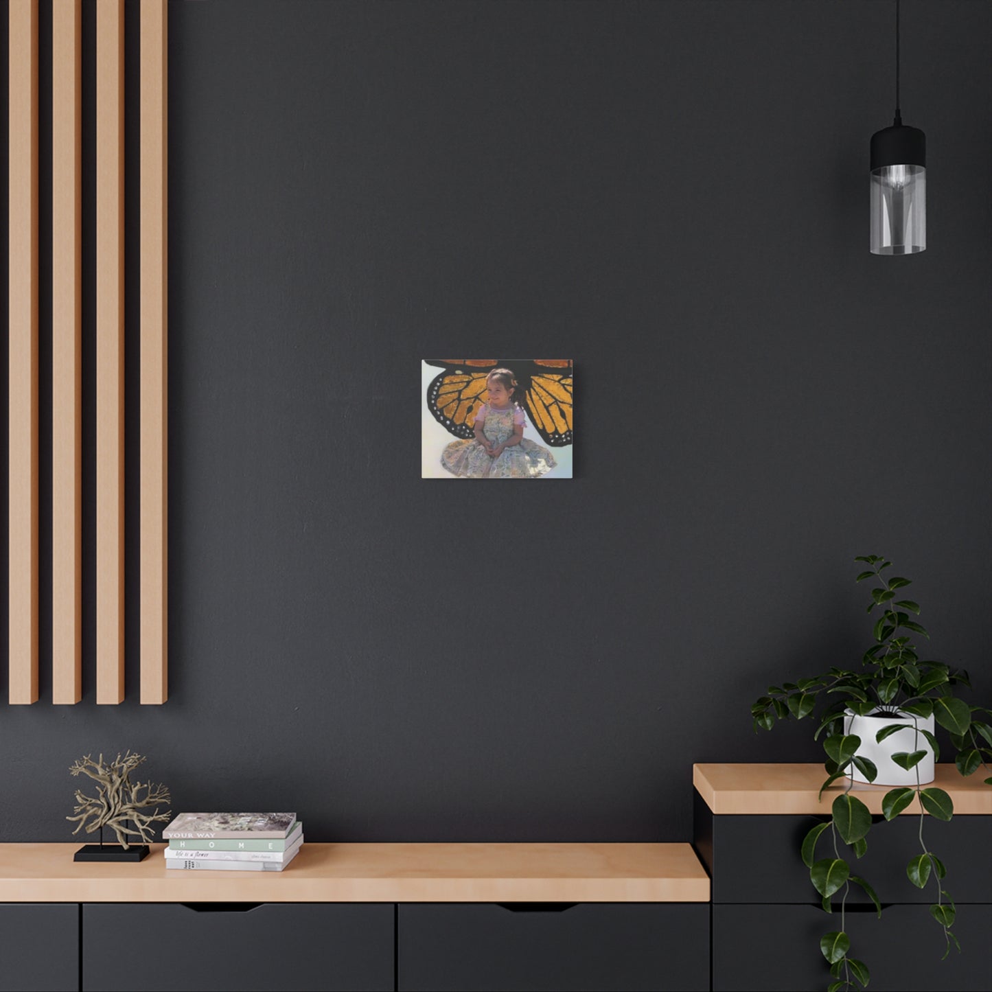 Canvas Print - Monarch Butterfly Wings & Joyful Child - Find Your Wings Collection