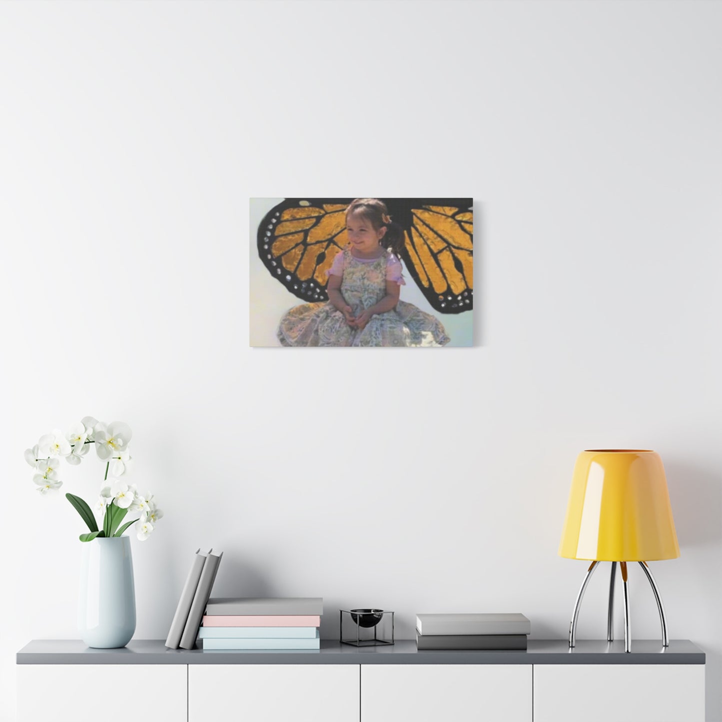 Canvas Print - Monarch Butterfly Wings & Joyful Child - Find Your Wings Collection