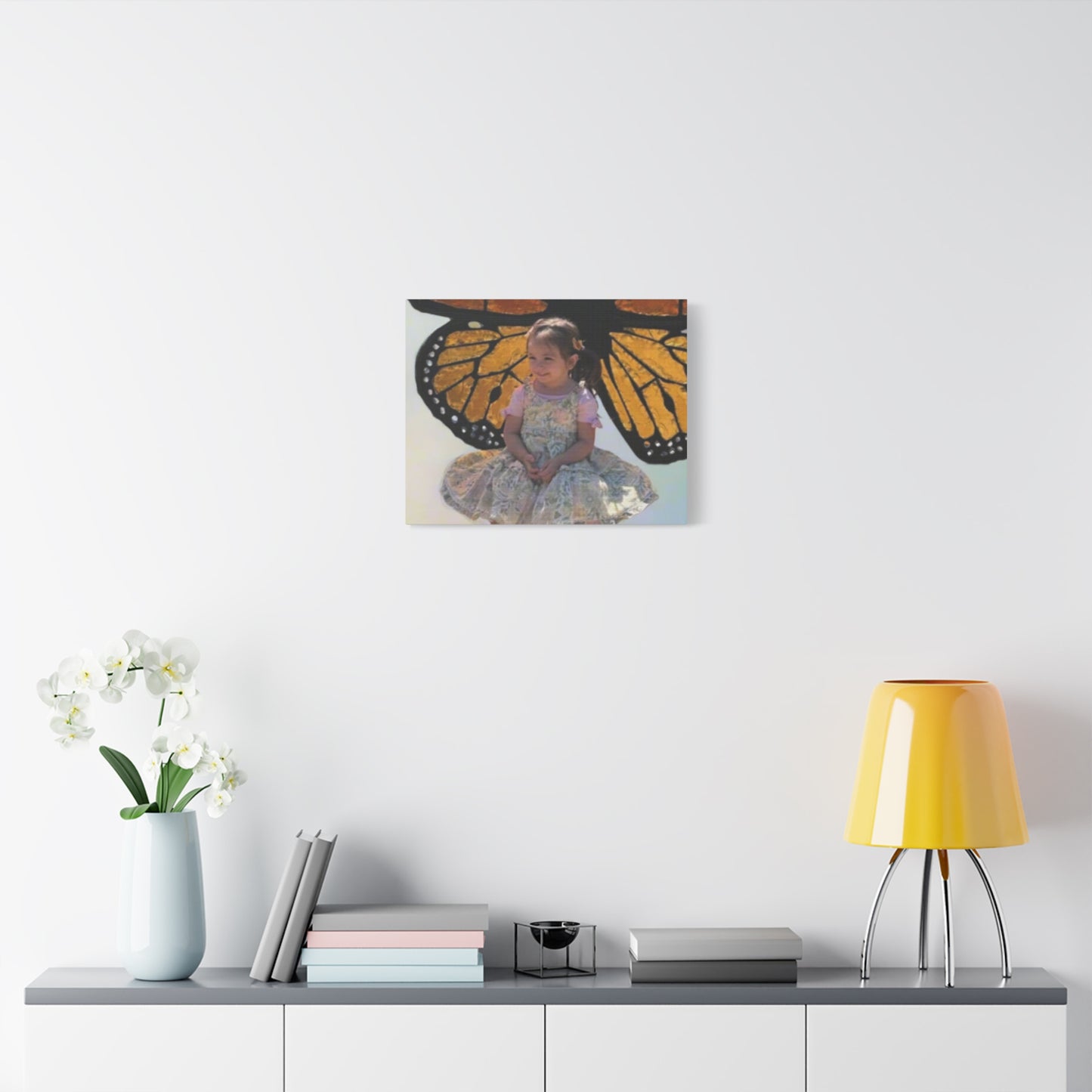 Canvas Print - Monarch Butterfly Wings & Joyful Child - Find Your Wings Collection
