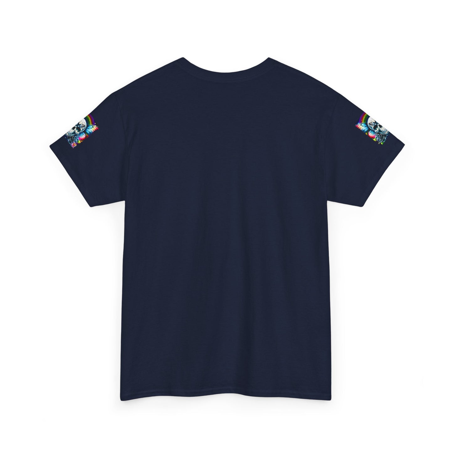 Skull Tee - Bright & Colorful Butterfly Design