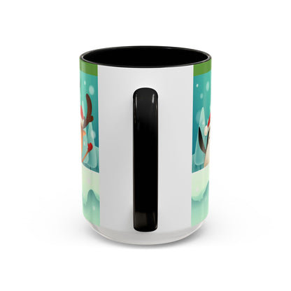 Festive Animal Friends Coffee Mug - Winter Holiday Theme