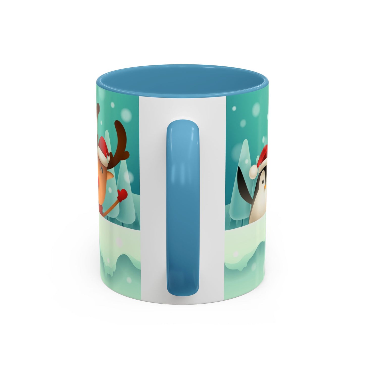 Festive Animal Friends Coffee Mug - Winter Holiday Theme