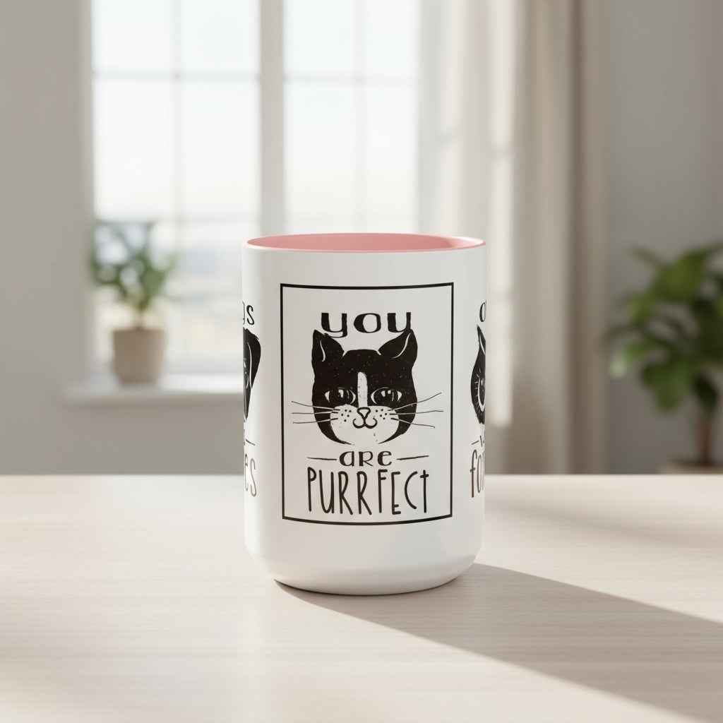 Coffee Mug - Purrfect Animal-Themed You Are Purrfect & Owl Wait For You Designs