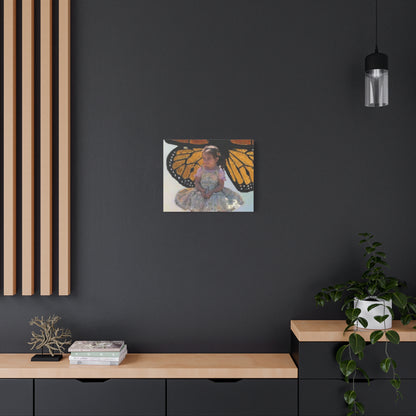 Canvas Print - Monarch Butterfly Wings & Joyful Child - Find Your Wings Collection