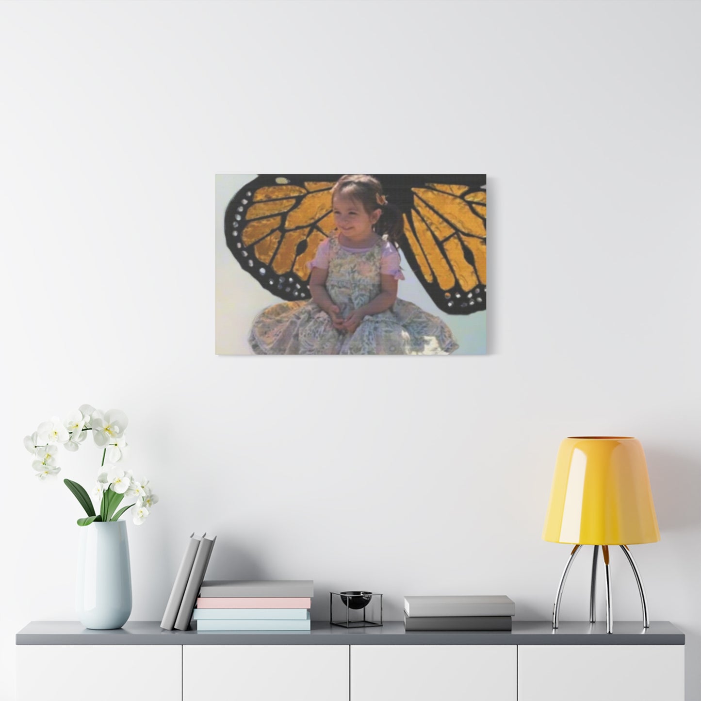 Canvas Print - Monarch Butterfly Wings & Joyful Child - Find Your Wings Collection