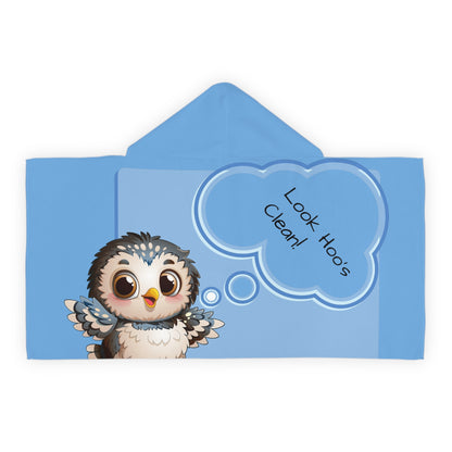 Youth Hooded Towel - Adorable Owl Design, Fun Bath Time Accessory, Perfect for Kids, Gift for Birthdays, Beach Days, Swim Lessons