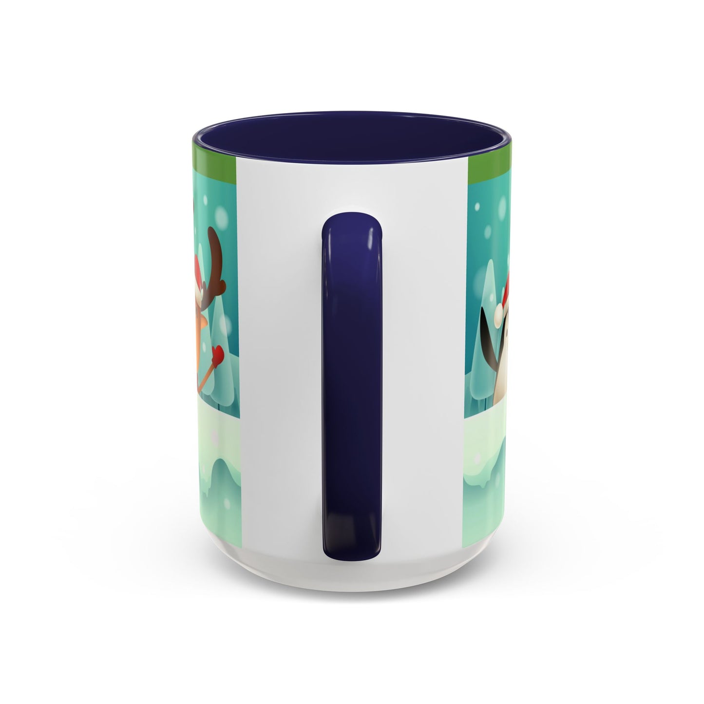 Festive Animal Friends Coffee Mug - Winter Holiday Theme