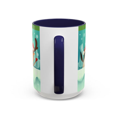 Festive Animal Friends Coffee Mug - Winter Holiday Theme