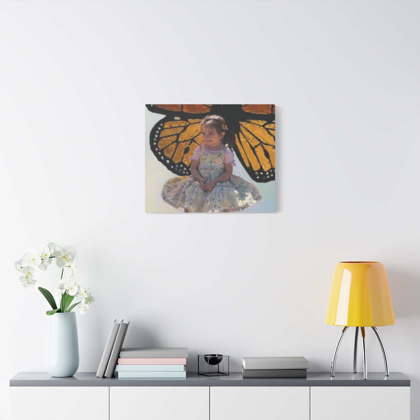 Canvas Print - Monarch Butterfly Wings & Joyful Child - Find Your Wings Collection