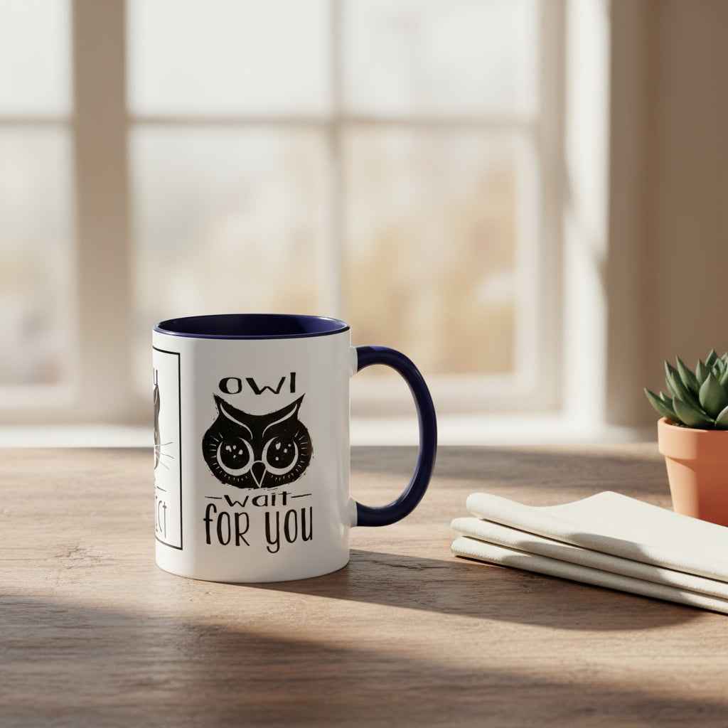 Coffee Mug - Purrfect Animal-Themed You Are Purrfect & Owl Wait For You Designs