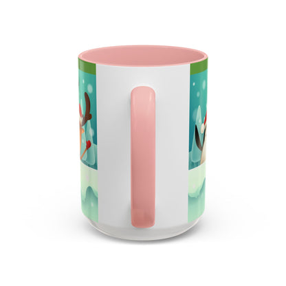 Festive Animal Friends Coffee Mug - Winter Holiday Theme