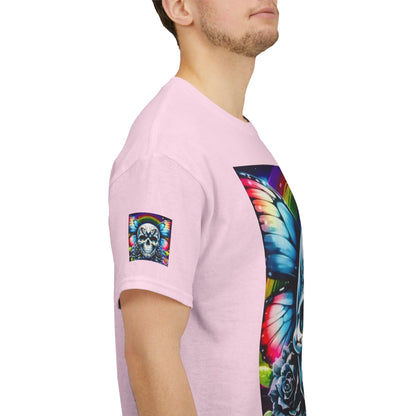 Skull Tee - Bright & Colorful Butterfly Design