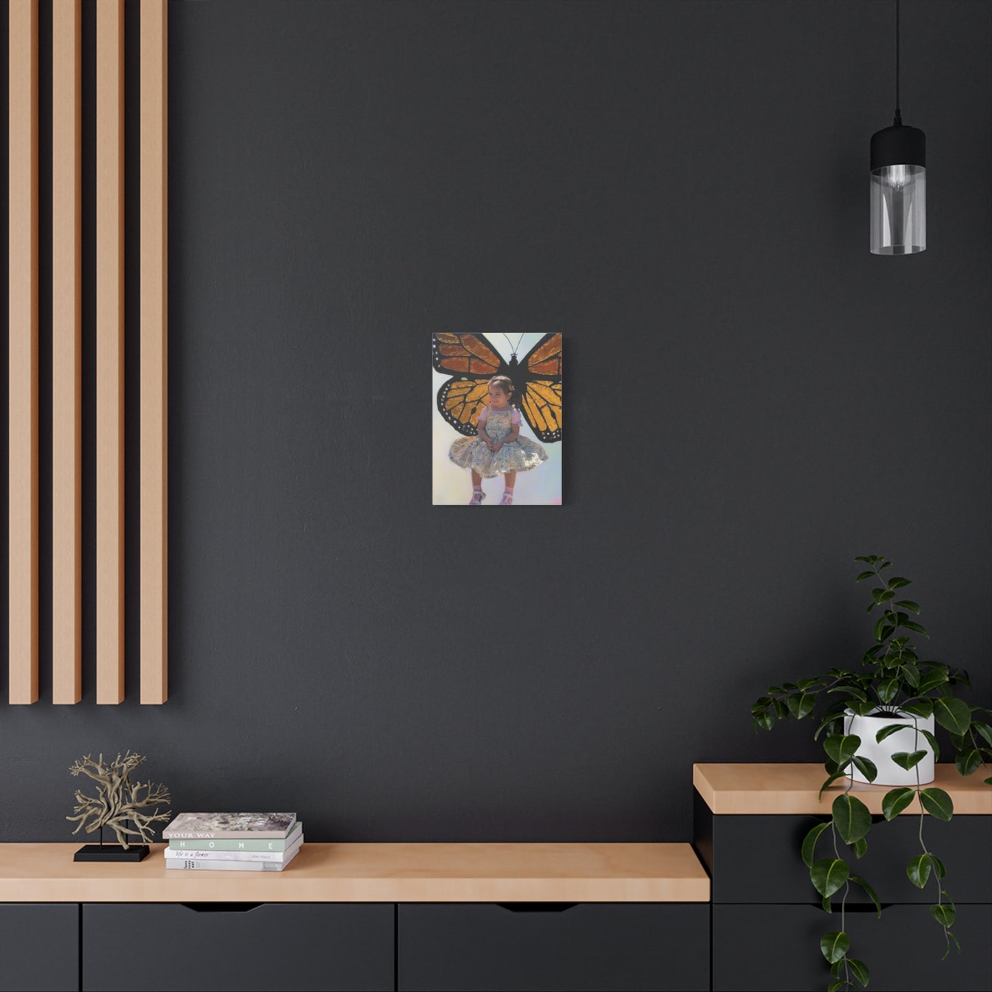 Canvas Print - Monarch Butterfly Wings & Joyful Child - Find Your Wings Collection
