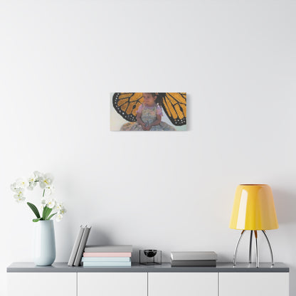 Canvas Print - Monarch Butterfly Wings & Joyful Child - Find Your Wings Collection