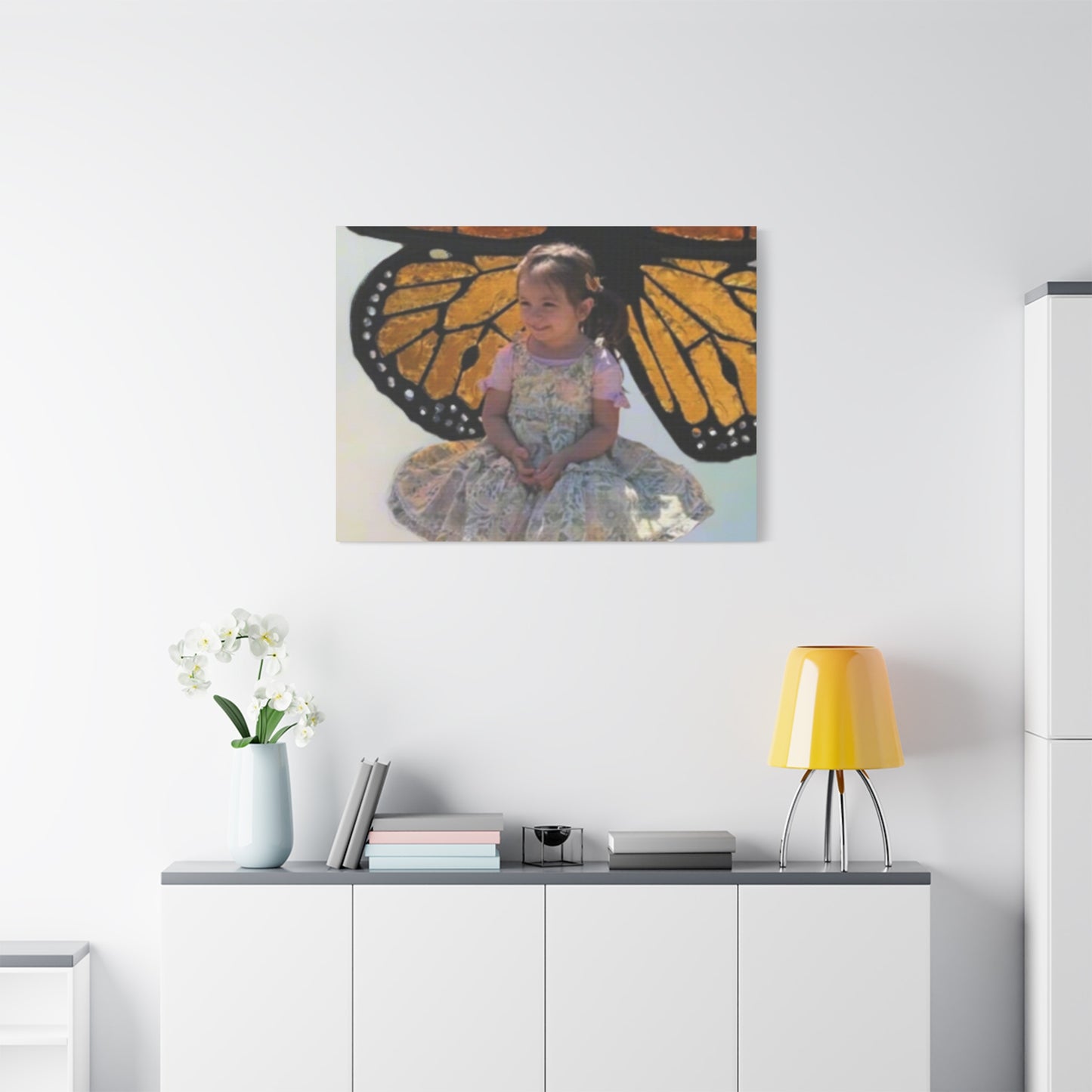Canvas Print - Monarch Butterfly Wings & Joyful Child - Find Your Wings Collection