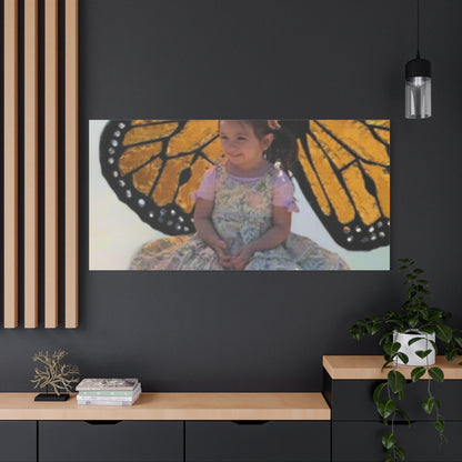 Canvas Print - Monarch Butterfly Wings & Joyful Child - Find Your Wings Collection