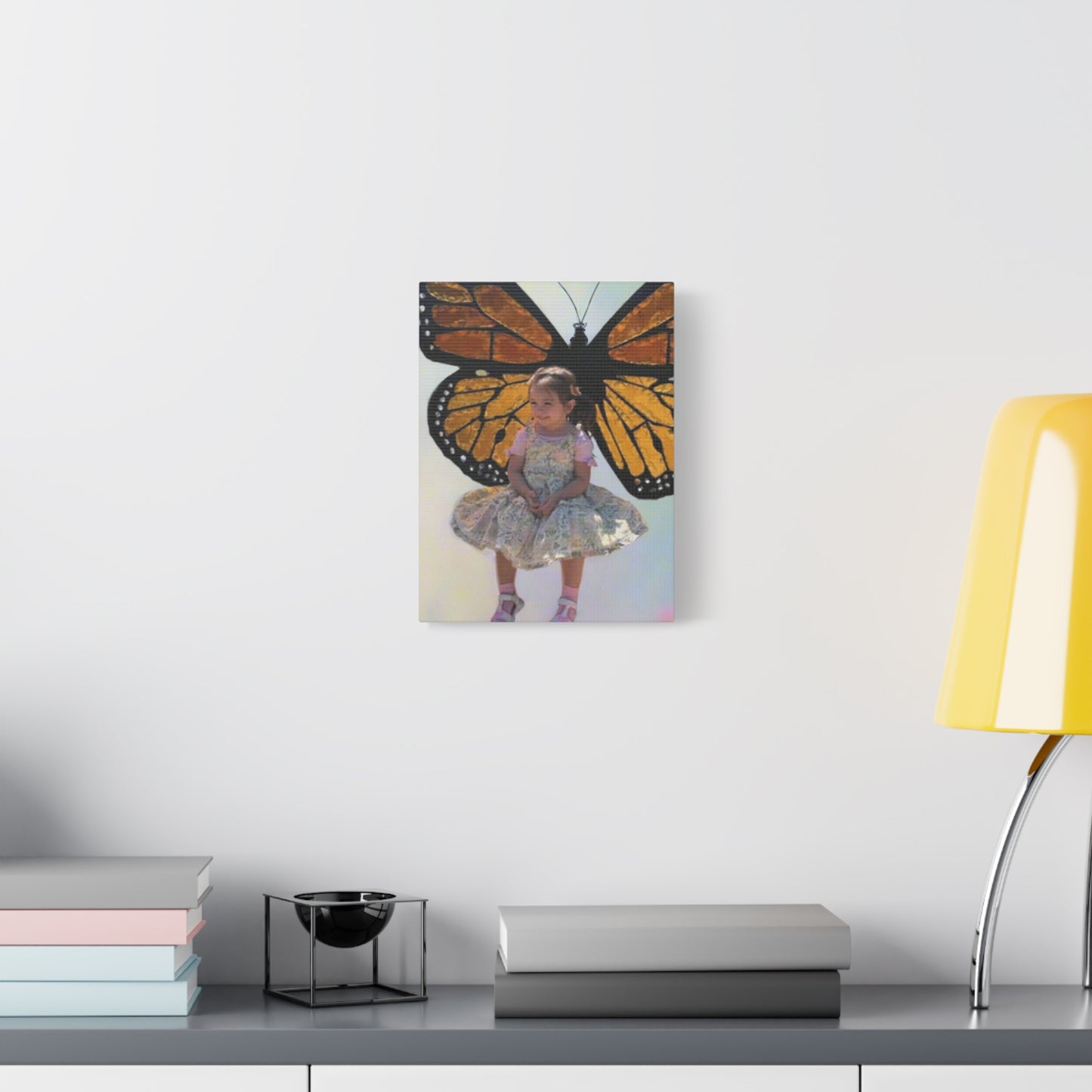 Canvas Print - Monarch Butterfly Wings & Joyful Child - Find Your Wings Collection