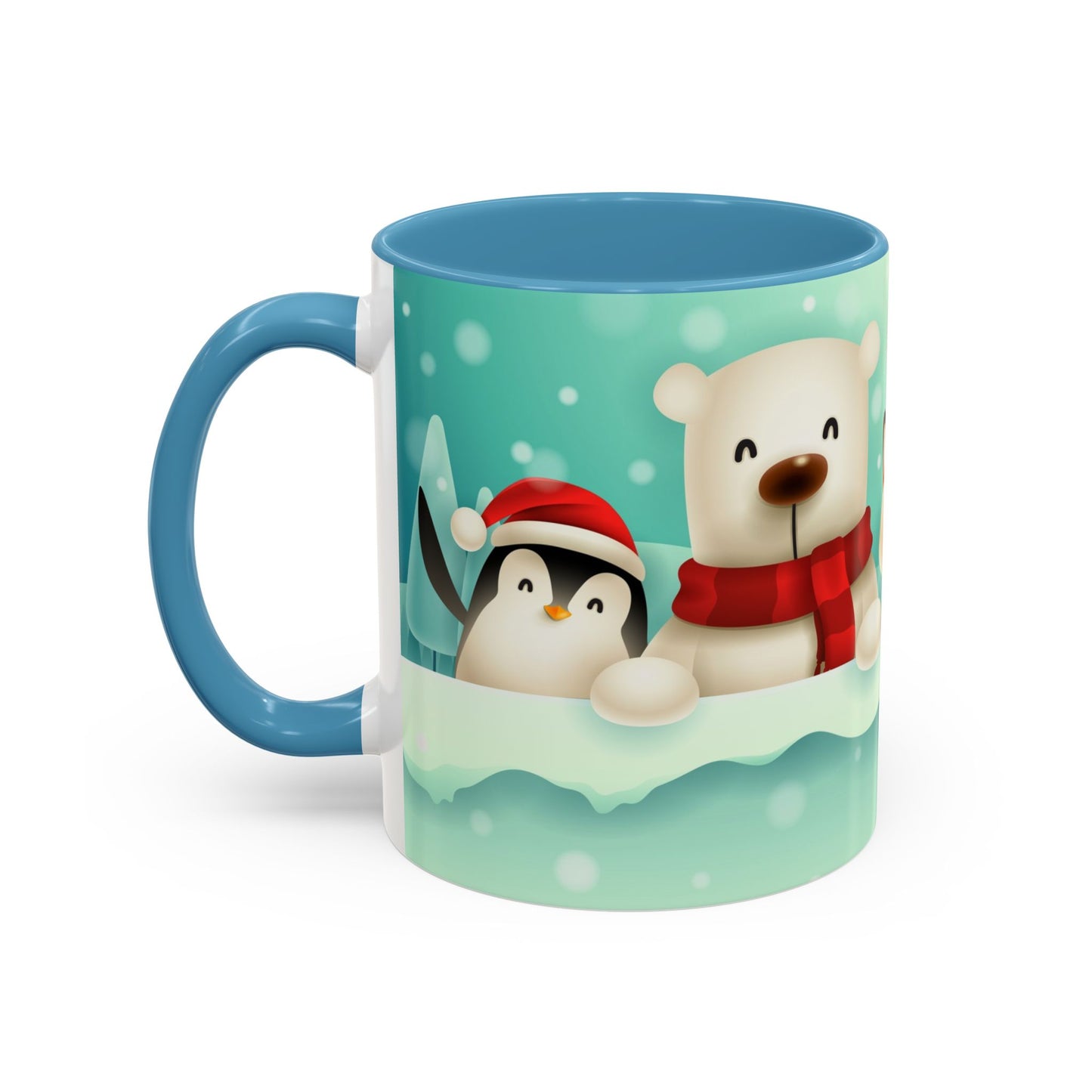 Festive Animal Friends Coffee Mug - Winter Holiday Theme
