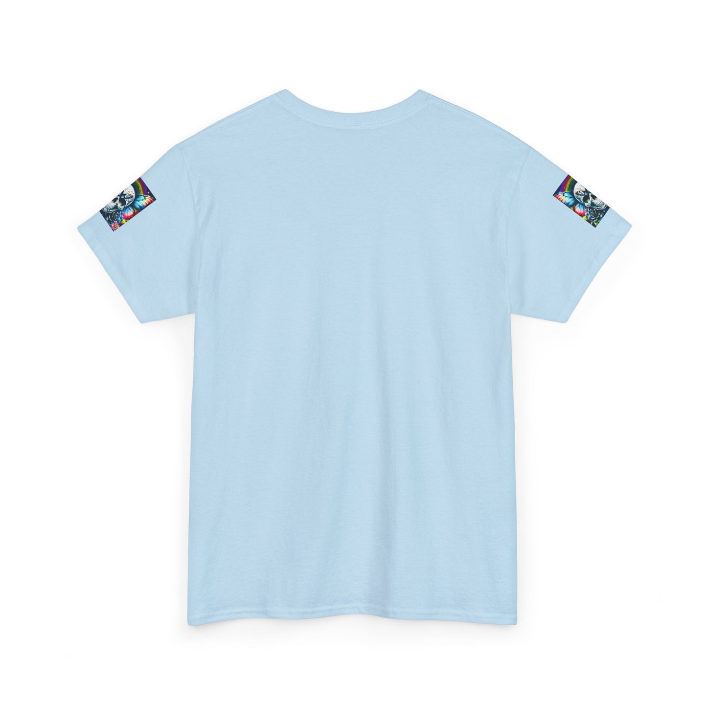 Skull Tee - Bright & Colorful Butterfly Design