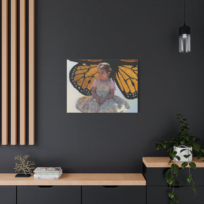 Canvas Print - Monarch Butterfly Wings & Joyful Child - Find Your Wings Collection