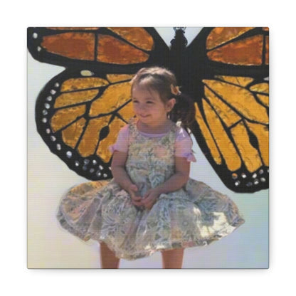 Canvas Print - Monarch Butterfly Wings & Joyful Child - Find Your Wings Collection