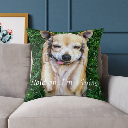 Square Pillow, Charming Dog Quote, Pet Lover Gift, Home Decor, Animal Lover