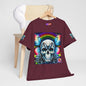 Skull Tee - Bright & Colorful Butterfly Design
