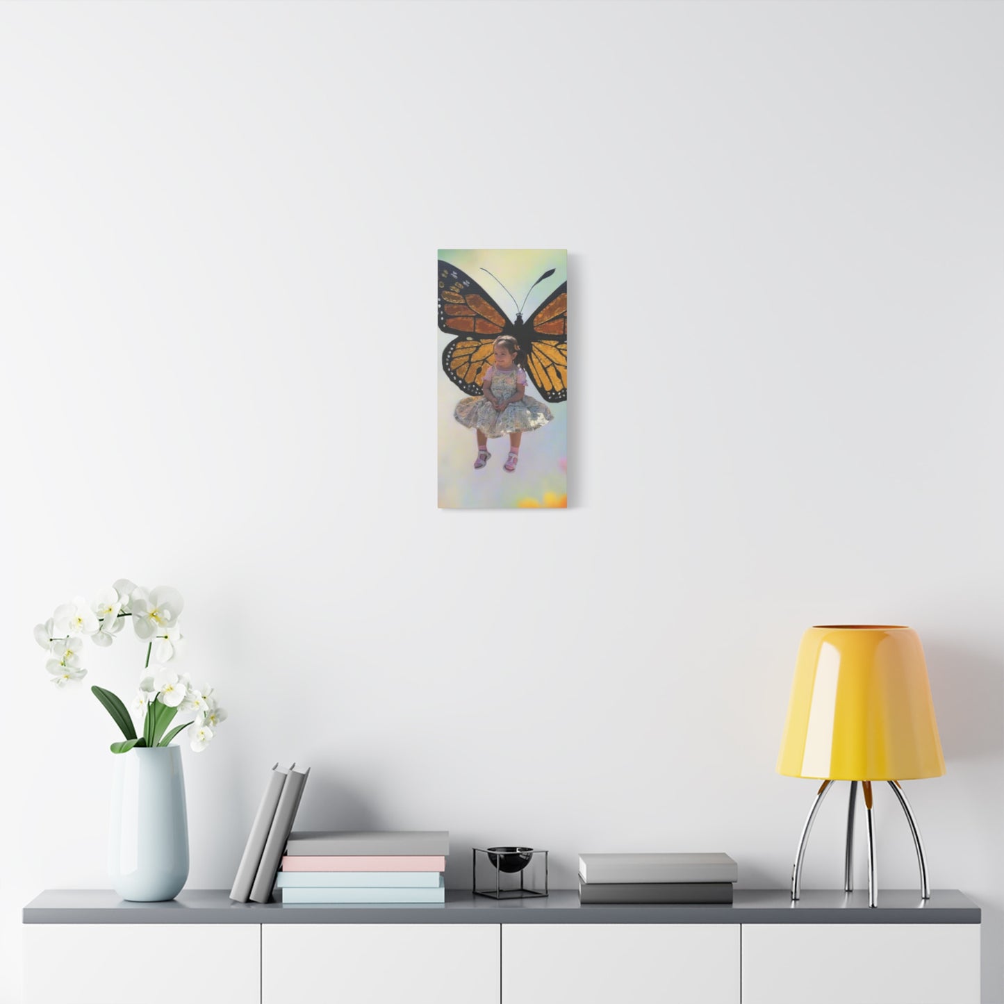Canvas Print - Monarch Butterfly Wings & Joyful Child - Find Your Wings Collection