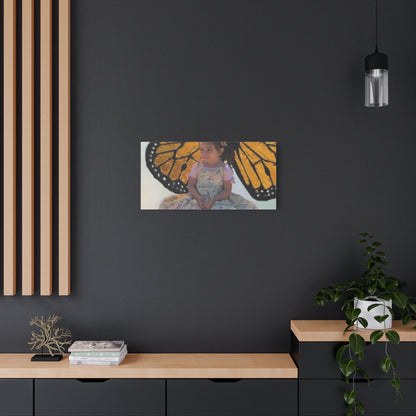 Canvas Print - Monarch Butterfly Wings & Joyful Child - Find Your Wings Collection