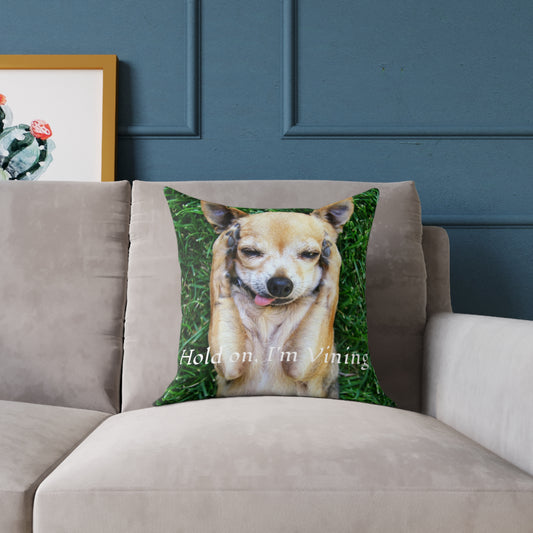 Square Pillow, Charming Dog Quote, Pet Lover Gift, Home Decor, Animal Lover