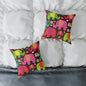 Colorful Elephant Square Throw Pillow