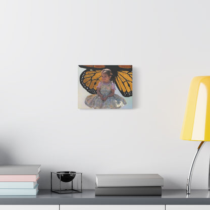 Canvas Print - Monarch Butterfly Wings & Joyful Child - Find Your Wings Collection
