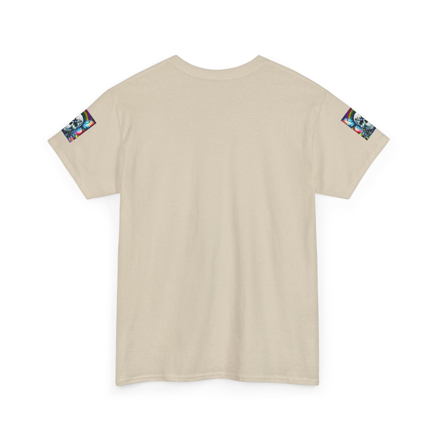 Skull Tee - Bright & Colorful Butterfly Design