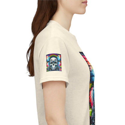 Skull Tee - Bright & Colorful Butterfly Design