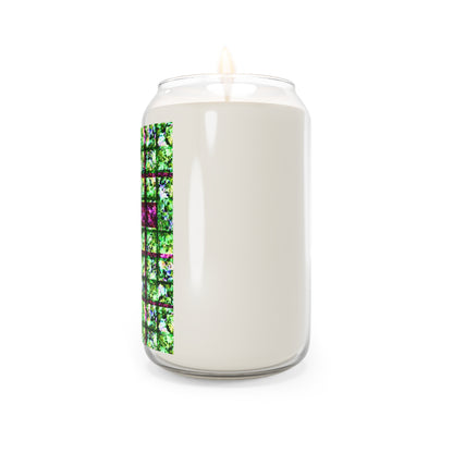Soy Candle, Floral Cross Design, Aromatherapy, Home Decor, Relaxation Gift, Birthday Housewarming
