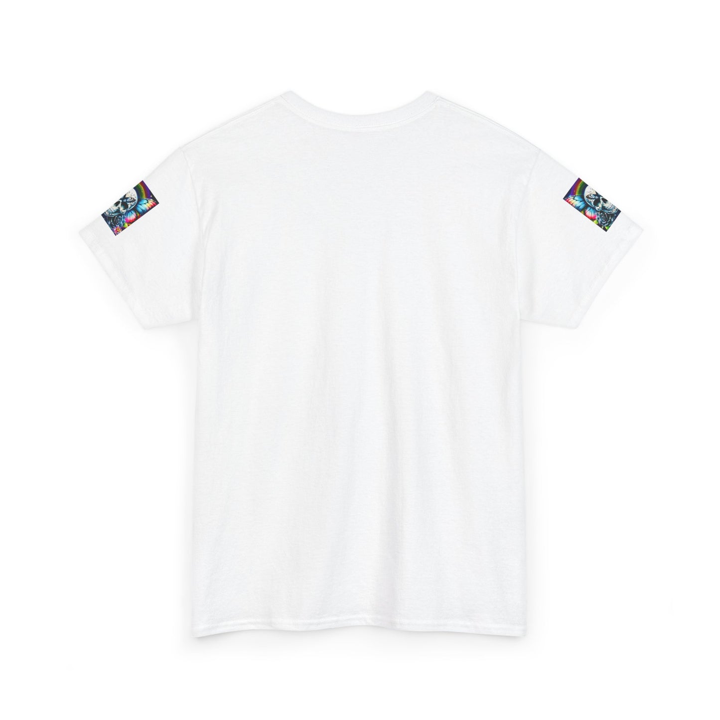 Skull Tee - Bright & Colorful Butterfly Design