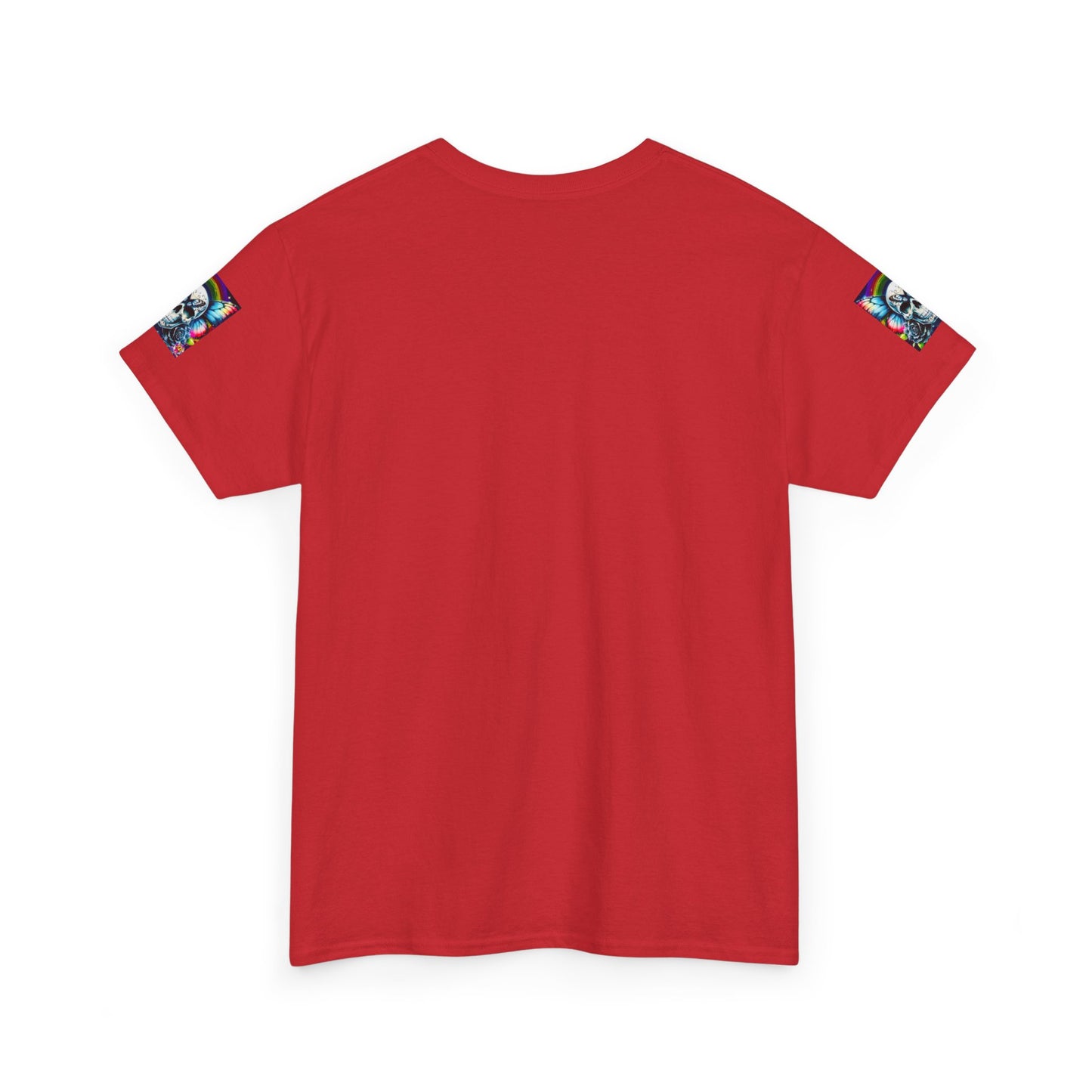 Skull Tee - Bright & Colorful Butterfly Design