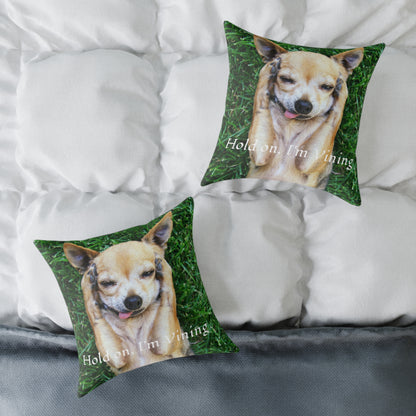 Square Pillow, Charming Dog Quote, Pet Lover Gift, Home Decor, Animal Lover