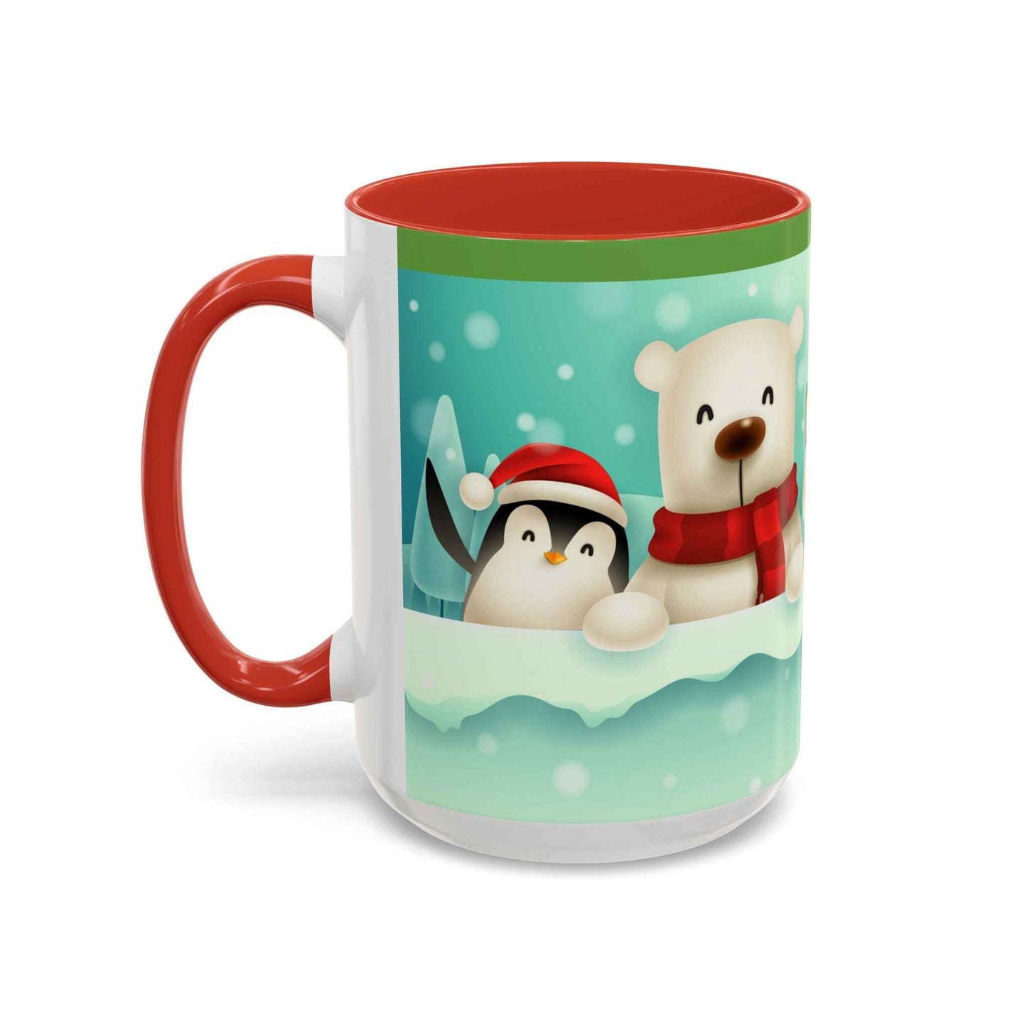 Festive Animal Friends Coffee Mug - Winter Holiday Theme