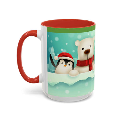 Festive Animal Friends Coffee Mug - Winter Holiday Theme