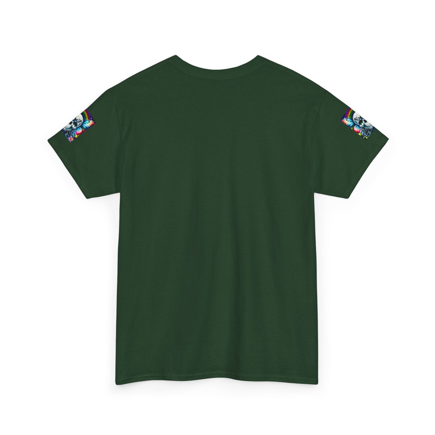 Skull Tee - Bright & Colorful Butterfly Design