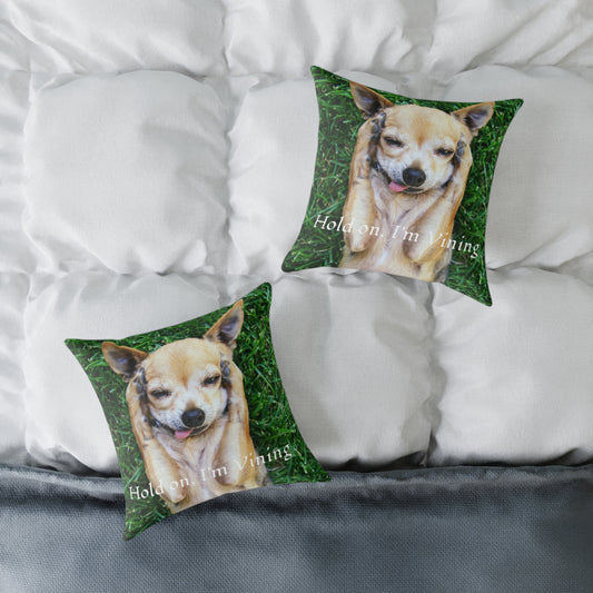 Square Pillow, Charming Dog Quote, Pet Lover Gift, Home Decor, Animal Lover