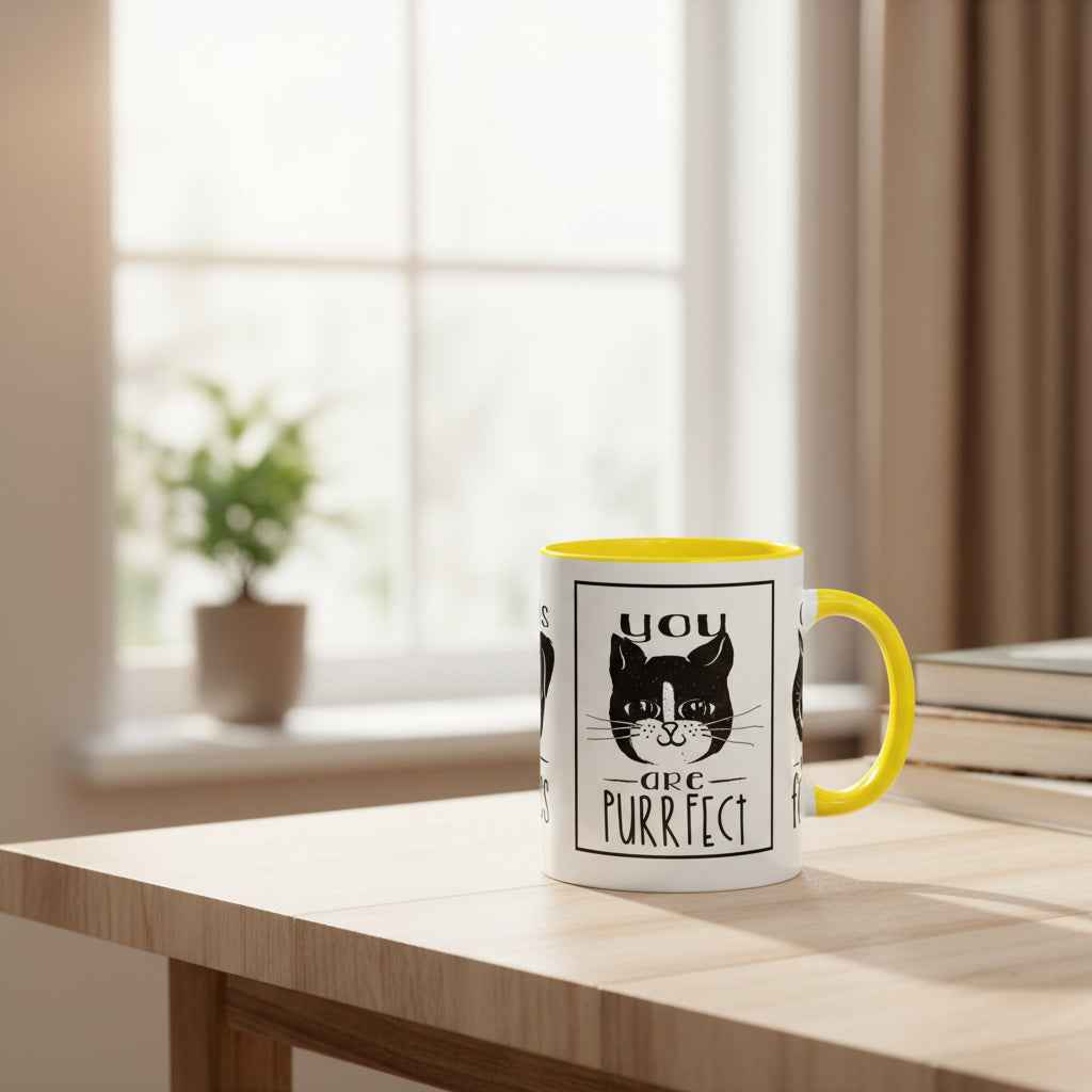 Coffee Mug - Purrfect Animal-Themed You Are Purrfect & Owl Wait For You Designs