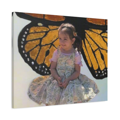 Canvas Print - Monarch Butterfly Wings & Joyful Child - Find Your Wings Collection