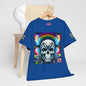Skull Tee - Bright & Colorful Butterfly Design