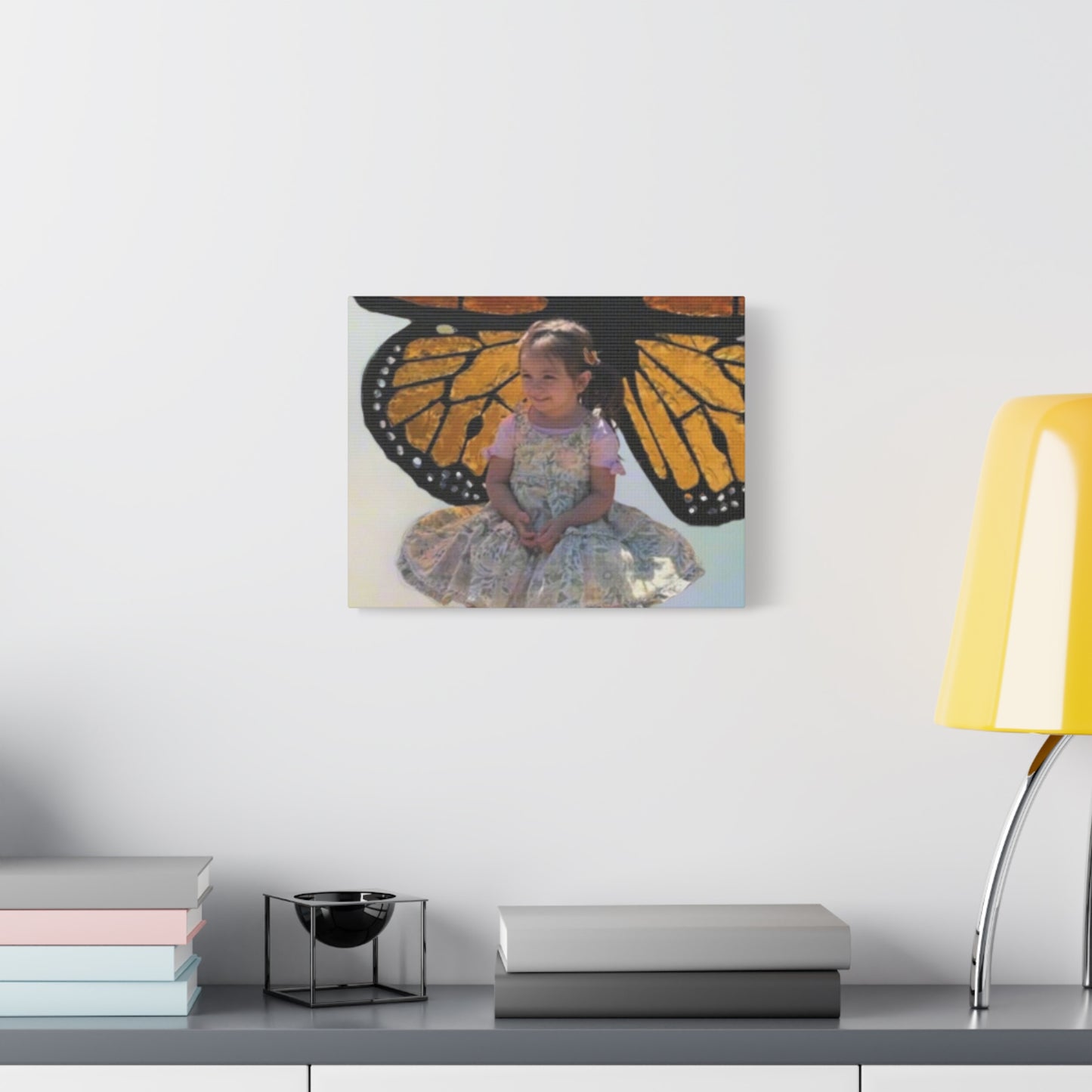Canvas Print - Monarch Butterfly Wings & Joyful Child - Find Your Wings Collection