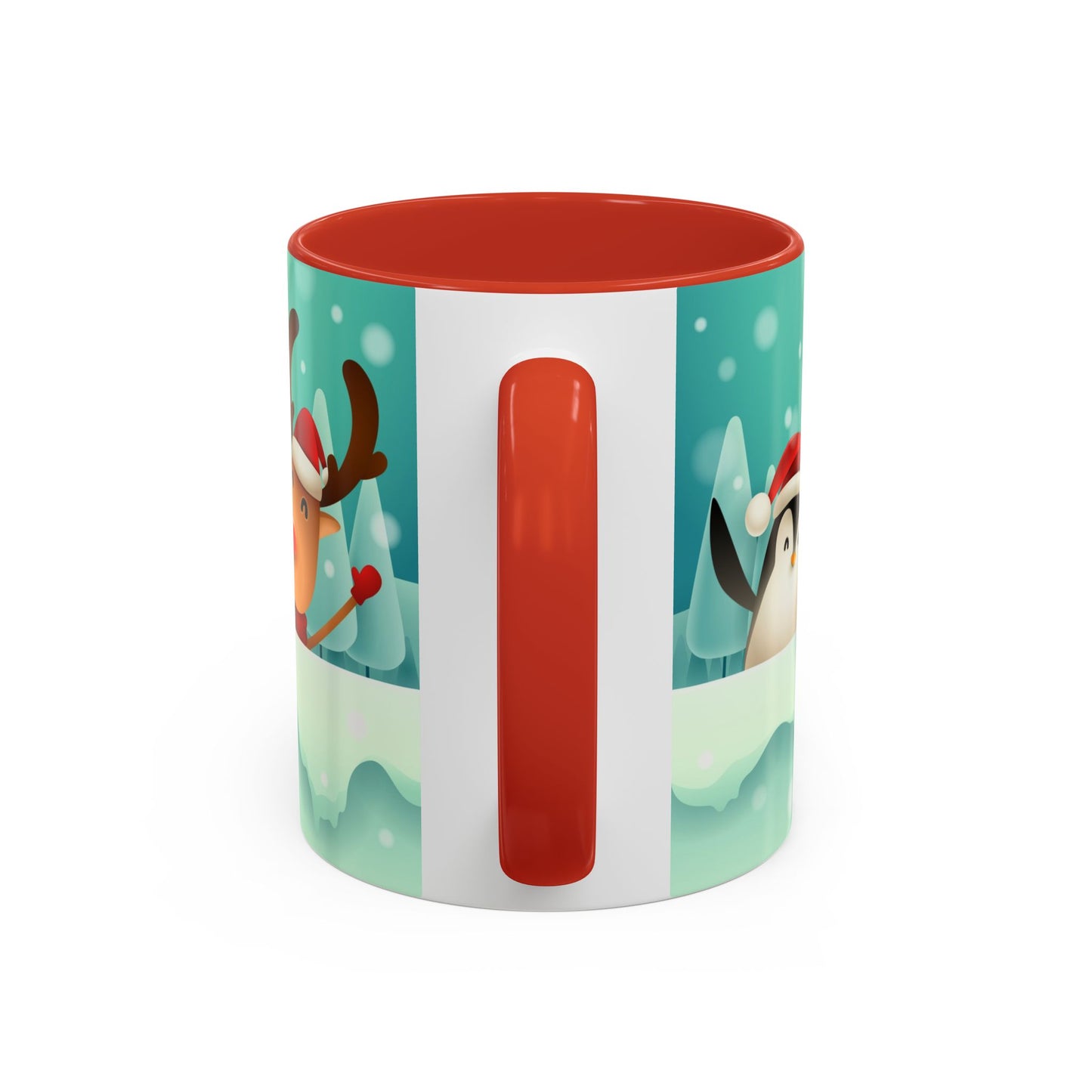 Festive Animal Friends Coffee Mug - Winter Holiday Theme