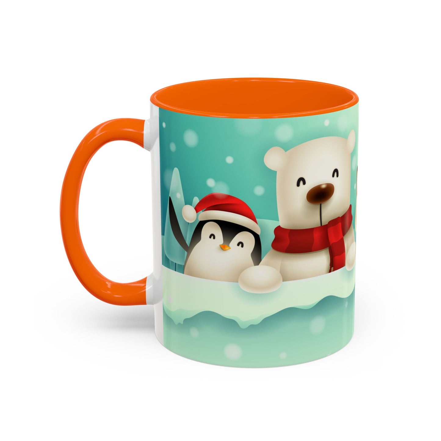 Festive Animal Friends Coffee Mug - Winter Holiday Theme
