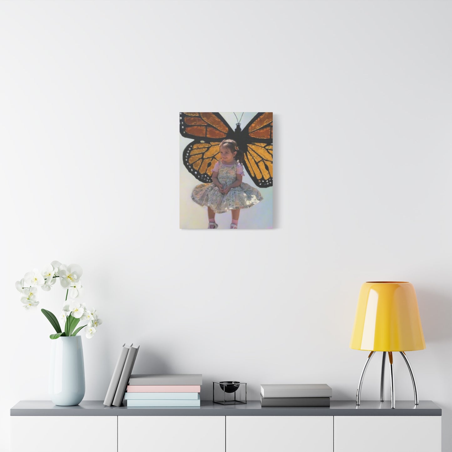 Canvas Print - Monarch Butterfly Wings & Joyful Child - Find Your Wings Collection