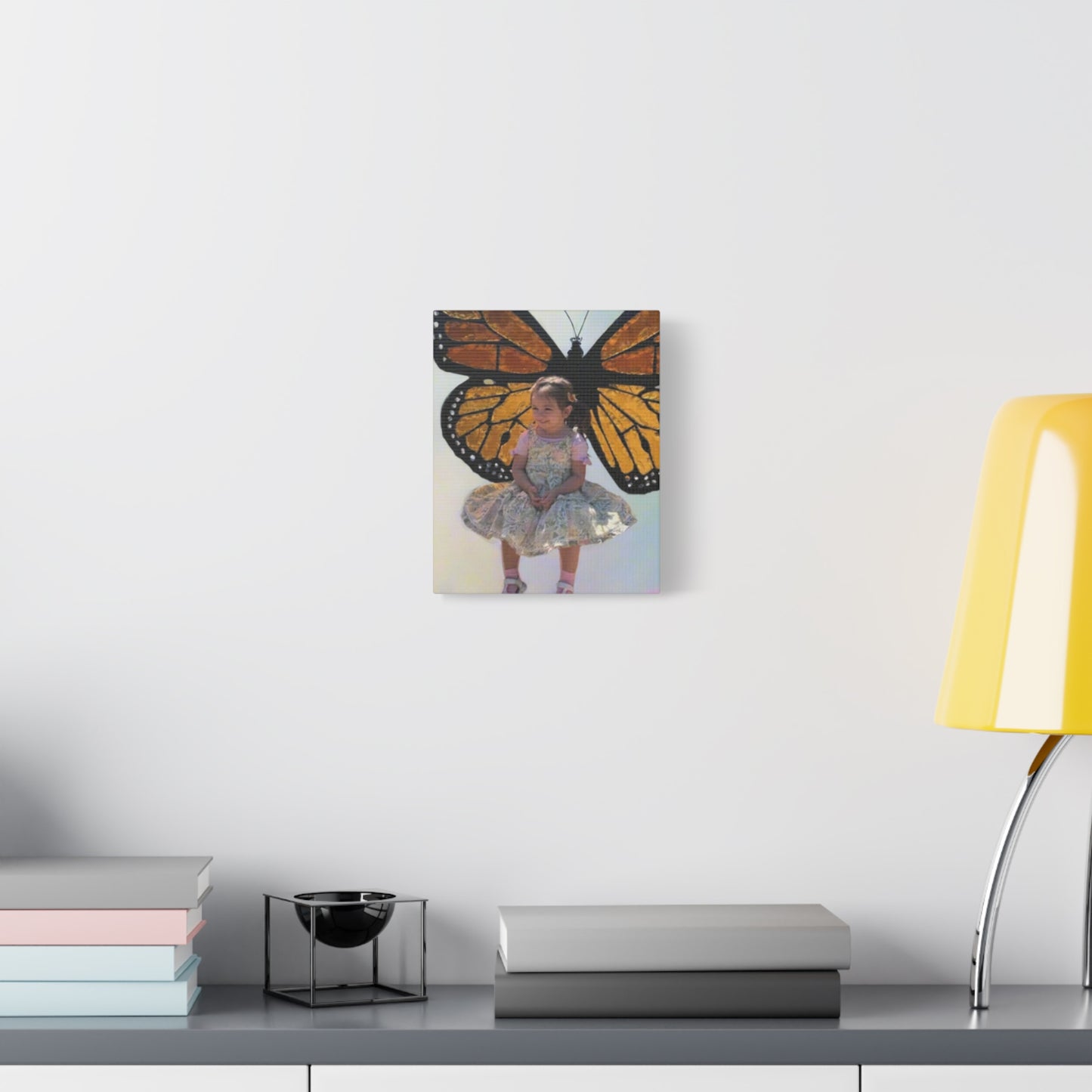 Canvas Print - Monarch Butterfly Wings & Joyful Child - Find Your Wings Collection